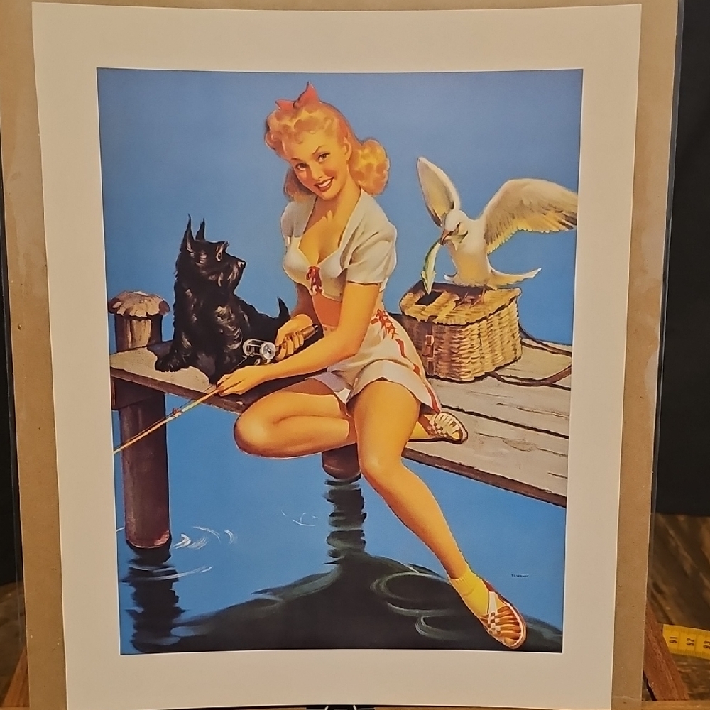 Vintage Style Pin-Up Art Print - Elvgren
